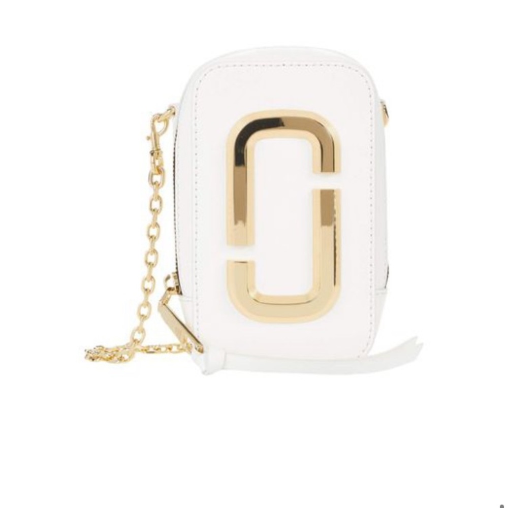 Marc Jacobs The HotShot Chain Handbag White/ Gold